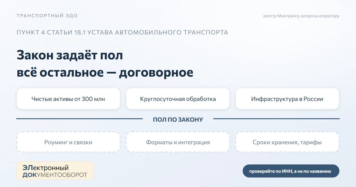 Операторы ИС ЭПД: чем ограничен выбор, как читать реестр и что спрашивать